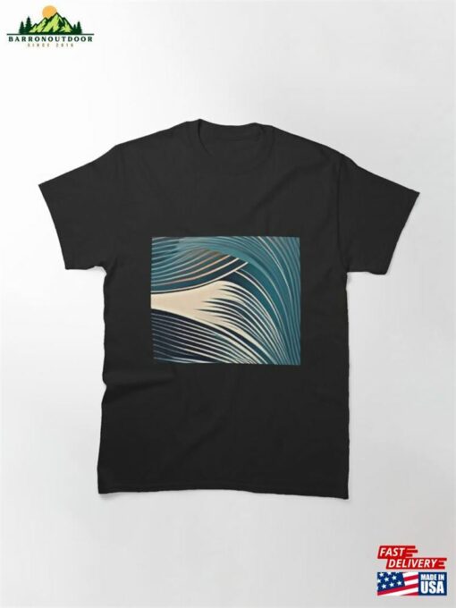 Abstract Wave Pattern Classic T-Shirt Hoodie Sweatshirt