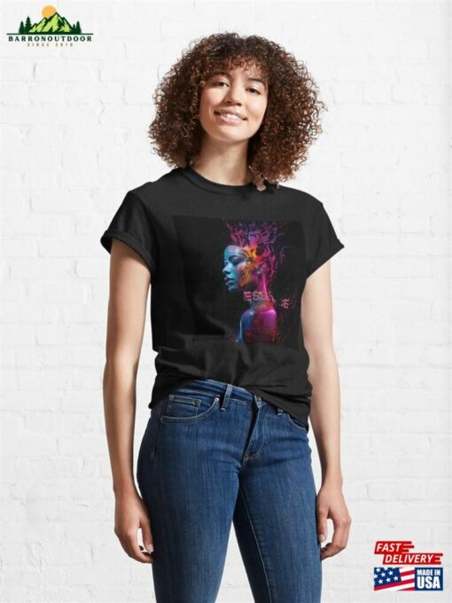 Abstract Woman In Colorful Dreamlike Art Expression Classic T-Shirt Sweatshirt