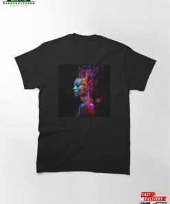 Abstract Woman In Colorful Dreamlike Art Expression Classic T-Shirt Sweatshirt