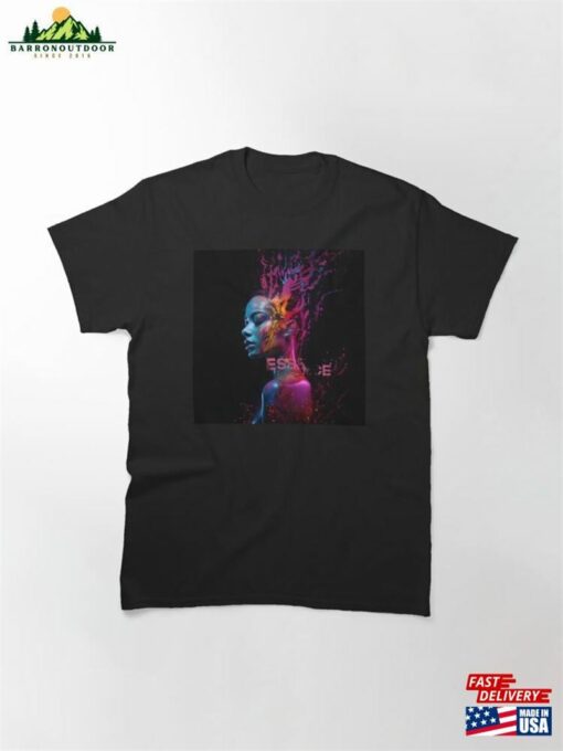 Abstract Woman In Colorful Dreamlike Art Expression Classic T-Shirt Sweatshirt