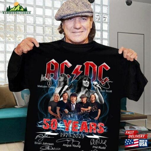 Ac Dc 50 Years 1973 2023 Shirt Sweatshirt T-Shirt