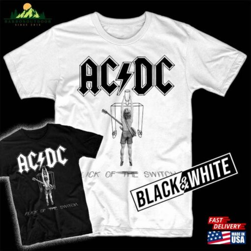 Ac Dc Flick Of The Switch Album Cover Metal T-Shirt All Sizes S Classic Unisex