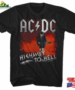 Ac Dc Highway To Hell Black Adult T-Shirt Hoodie