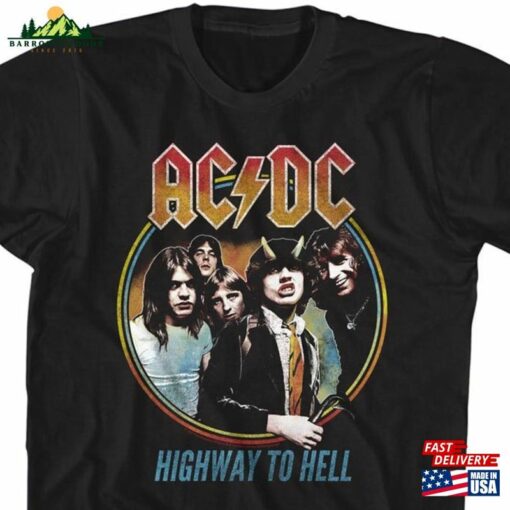 Ac Dc Highway To Hell Black Shirts Sweatshirt Unisex