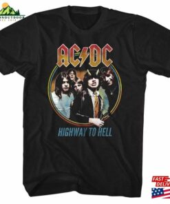 Ac Dc Highway To Hell Tricolor Black Adult T-Shirt Sweatshirt Classic Ac Dc Highway To Hell Tricolor Black Adult T-Shirt Sweatshirt Classic