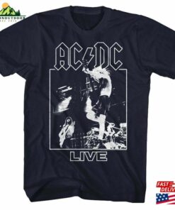 Ac Dc Live Navy Adult T-Shirt Sweatshirt Hoodie