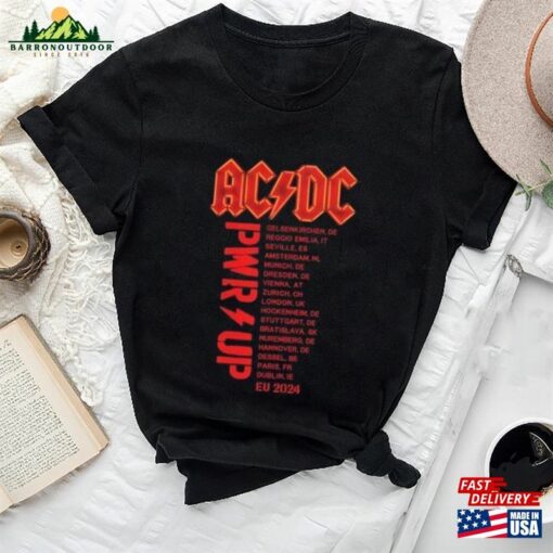 Ac Dc Pwr Up 2024 Tour Shirt Acdc World Sweatshirt Hoodie