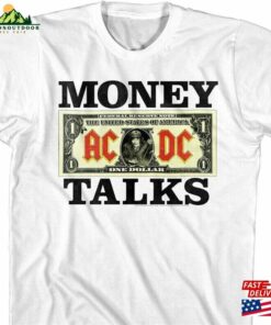Ac Dc T-Shirt Angus Young Money Talks Graphic Tees Unisex