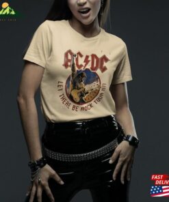 Ac Dc Unisex Ringer T-Shirt Letthere Berock Tour'77 Gift For Him Acdc Rock Fan Her Classic Hoodie 3 Ac Dc Unisex Ringer T Shirt Letthere Berock Tour77 Gift For Him Acdc Rock Fan Her Classic Hoodie 4