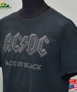 Ac Dc Vintage Men’s Black Back In Band Tour Tee Shirt Size L Sweatshirt Hoodie