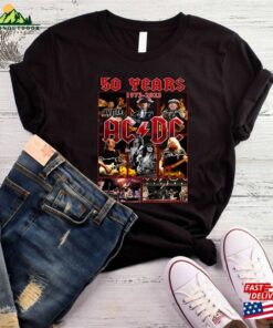 Acdc 50 Years Anniversary 1973 2023 T-Shirt Rock Band Thank You For The Memories Retro Vintage Classic Sweatshirt Acdc 50 Years Anniversary 1973 2023 T-Shirt Rock Band Thank You For The Memories Retro Vintage Classic Sweatshirt