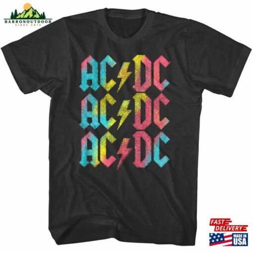 Acdc Airbrush Rainbow Men’s T-Shirt Sweatshirt