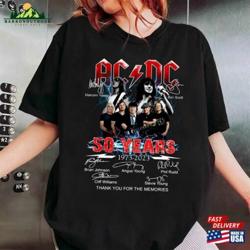 Acdc Band 50Th Anniversary 1973 2023 Shirt Full T-Shirt Classic