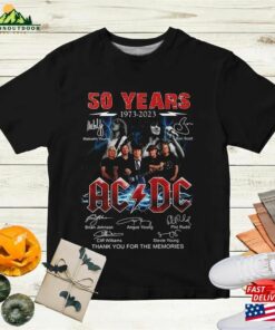 Acdc Band 50Th Anniversary 1973 2023 Signature T Shirt Unisex Classic Acdc Band 50Th Anniversary 1973 2023 Signature T Shirt Unisex Classic