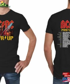 Acdc Band Ac Dc Rock Music Pwr Up Sweatshirt Classic