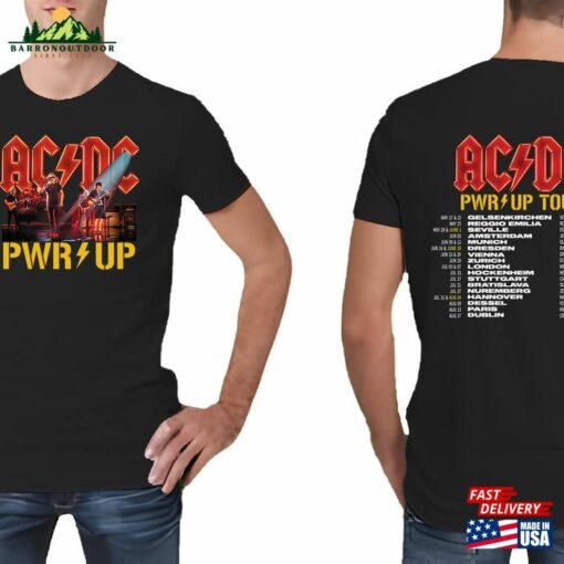 Acdc Band Ac Dc Rock Music Pwr Up Sweatshirt Classic