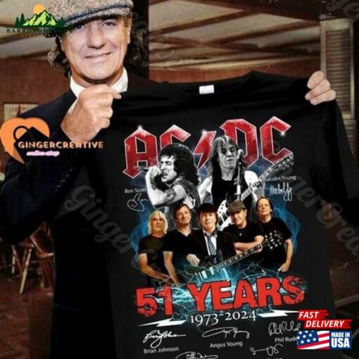 Acdc Band Shirt 50Th Anniversary 1973 Classic Sweatshirt