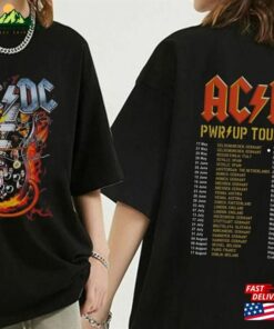 Acdc Pwr Up World Tour 2024 Shirt Rock Band Classic Hoodie