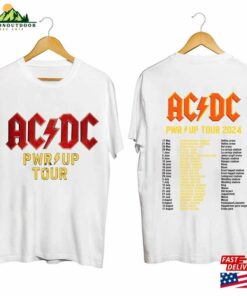 Acdc Pwr Up World Tour 2024 Shirt Rock Band Unisex Hoodie