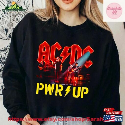 Acdc Pwr Up World Tour Double Sides Unisex Shirt Fan Gift Classic Sweatshirt