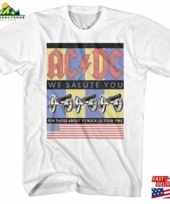 Acdc Shirt Star Spangled We Salute You Tour 82 Adult T-Shirts Ac Hoodie Unisex