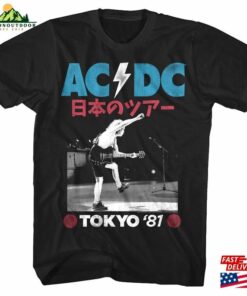 Acdc Shirt Tokyo Japan Tour 1981 Adult T Shirts Ac Dc Rock Music Band Merch Graphic Tees Gift Sweatshirt Classic 3