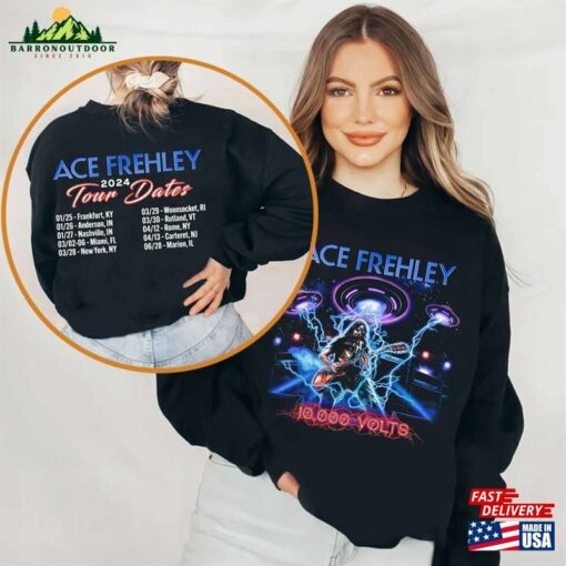 Ace Frehley’S 2024 Tour Shirt Frehley Fan Unisex Hoodie