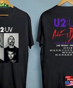 Achtung Baby Tour 2023 U2 Band 2 Sides Shirt Live At Sphere Joshua Tree T-Shirt Unisex Hoodie