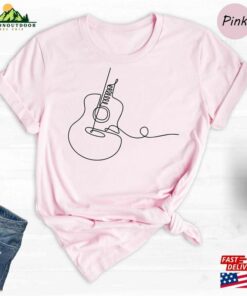 Acoustic Guitar T-Shirt Musician Tee Line Art Apparel Sweatshirt