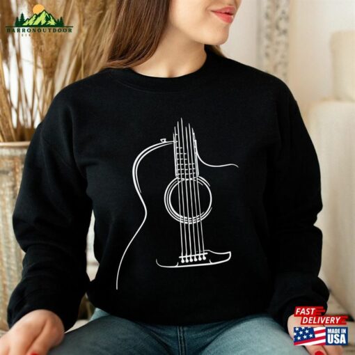 Acoustic Guitar T-Shirt Musician Tee Nature Hoodie