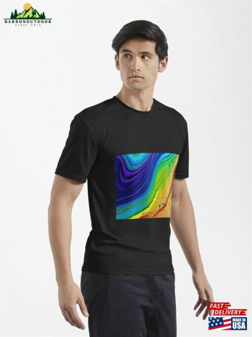 Acrylic Pour Fluid Art Active T-Shirt Unisex Classic