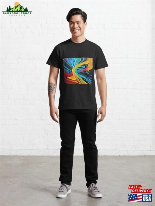 Acrylic Pour Fluid Art Classic T-Shirt Hoodie