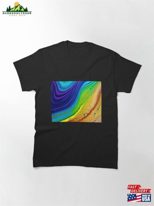 Acrylic Pour Fluid Art Classic T-Shirt Hoodie Sweatshirt