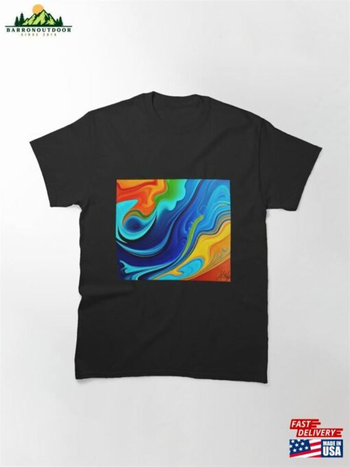 Acrylic Pour Fluid Art Classic T-Shirt Sweatshirt