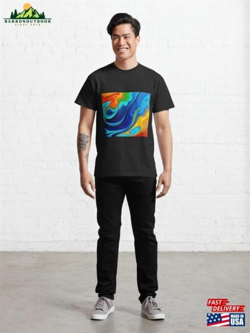 Acrylic Pour Fluid Art Classic T-Shirt Sweatshirt