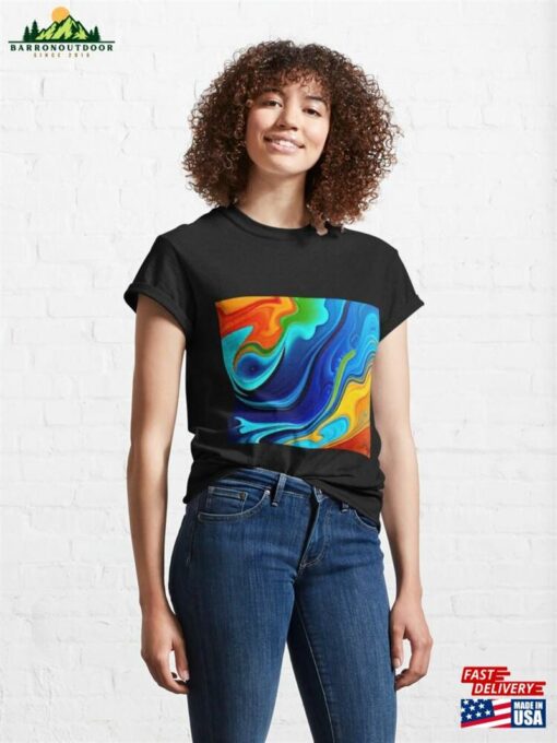 Acrylic Pour Fluid Art Classic T-Shirt Sweatshirt