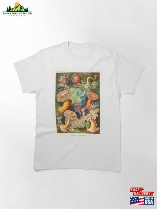 Actiniae–Sea Anemones From Art Forms Of Nature (1904) By Ernst Haeckel Classic T-Shirt Hoodie