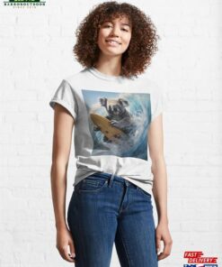 Adorable Surfing Koala Bear Print Classic T-Shirt Sweatshirt