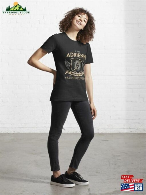 Adrienne Name Superpower Essential T-Shirt Classic Unisex