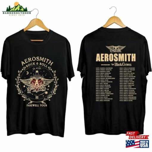 Aerosmith 2 Sides Comfort Color Shirt Farewell Tour 2023 2024 Sweater Unisex Classic