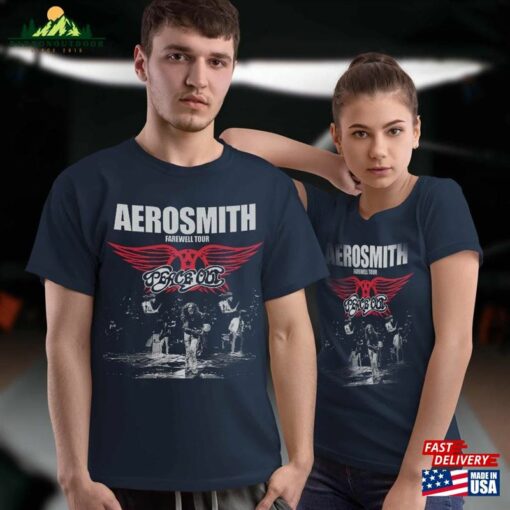 Aerosmith 2023 – 2024 Peace Out Farewell Tour Band Photo Shirt Couple Group Sweatshirt Hoodie