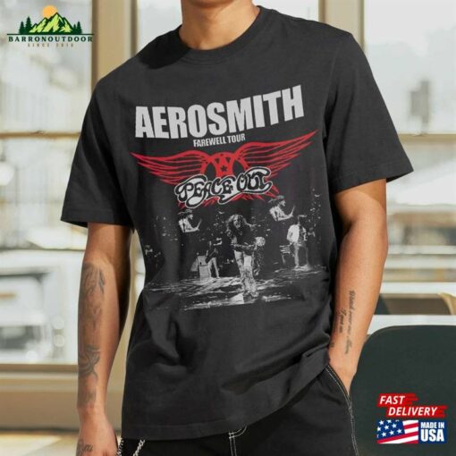 Aerosmith 2023 – 2024 Peace Out Farewell Tour Band Photo Shirt Couple Group Sweatshirt Hoodie