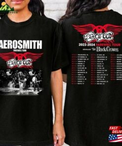 Aerosmith 2023 – 2024 Peace Out Farewell Tour Band Photo Shirt Sweatshirt Unisex