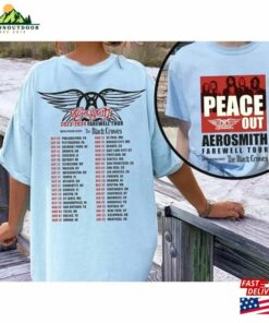 Aerosmith 2023 2024 Peace Out Farewell Tour The Black Crowes Shirt Band Fan T-Shirt Unisex
