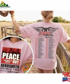 Aerosmith 2023 2024 Peace Out Farewell Tour The Black Crowes Shirt Band Fan T-Shirt Unisex
