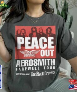 Aerosmith 2023 2024 Peace Out Farewell Tour The Black Crowes Shirt Heavy Metal T-Shirt Classic 2 Aerosmith 2023 2024 Peace Out Farewell Tour The Black Crowes Shirt Heavy Metal T Shirt Classic 3