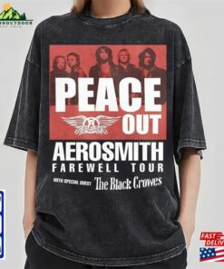 Aerosmith 2023 2024 Peace Out Farewell Tour The Black Crowes Shirt Heavy Metal T-Shirt Classic 3 Aerosmith 2023 2024 Peace Out Farewell Tour The Black Crowes Shirt Heavy Metal T Shirt Classic 4