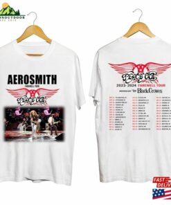 Aerosmith 2023 2024 Peace Out Farewell Tour With The Black Crowes Shirt Band Fan Classic Sweatshirt 4