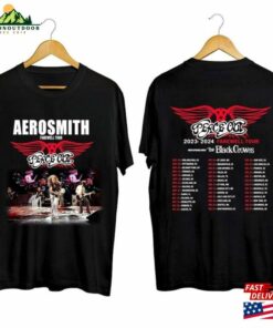Aerosmith 2023 – 2024 Peace Out Farewell Tour With The Black Crowes Shirt Band Fan Classic Unisex