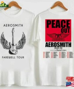 Aerosmith 2023 – 2024 Peace Out Farewell Tour With The Black Crowes Shirt Band Fan Hoodie Unisex